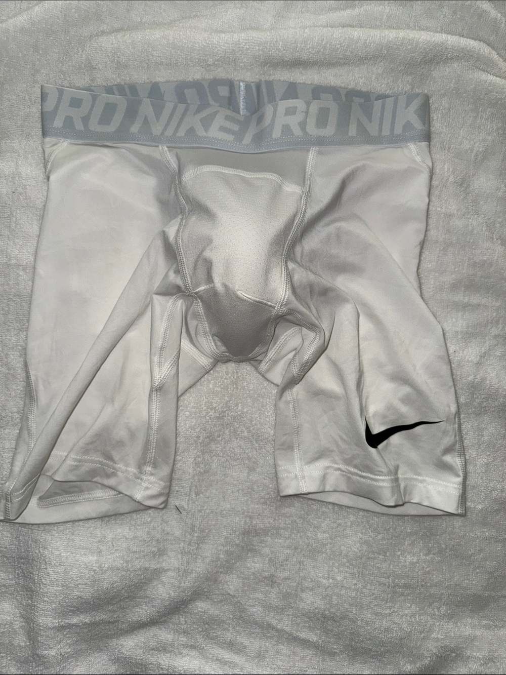 Nike White Pro Compression Shorts